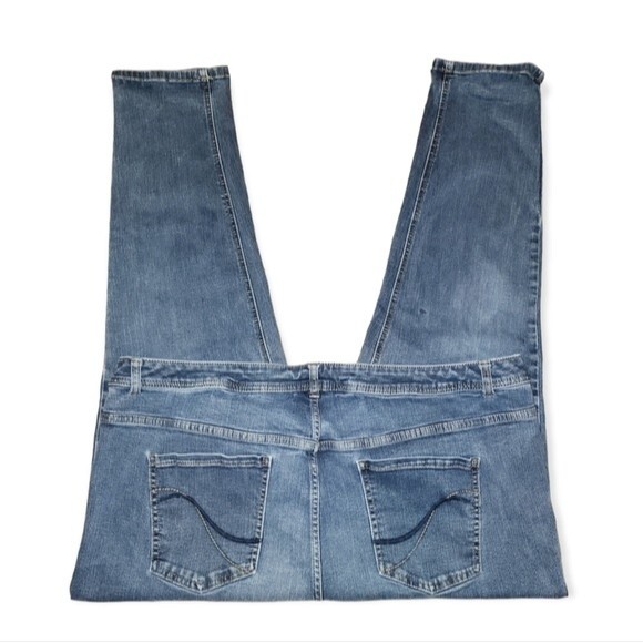 Lane Bryant Medium Wash Genius Fit Skinny Jeans Plus Size 28 - Picture 3 of 8